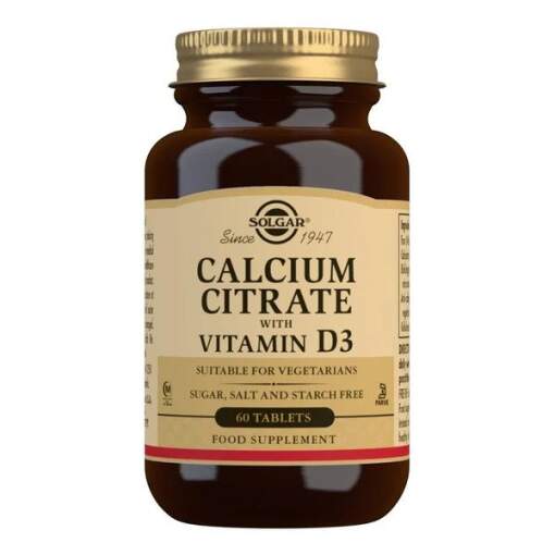 Calcium Citrate with Vitamin D3 - 60 tabs