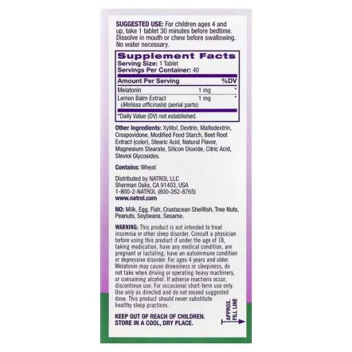 Børns Melatonin, jordbærsmag - 40 tabletter
