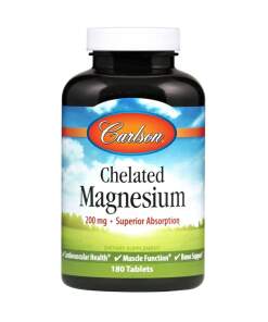 Carlson Labs - Chelated Magnesium 180 tablets