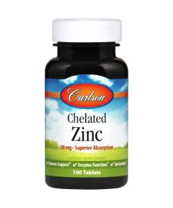 Carlson Labs - Chelated Zinc 100 tablets