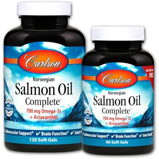 Carlson Labs - Norwegian Salmon Oil Complete - 120 + 60 softgels