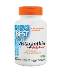 Doctor's Best - Astaxanthin with AstaPure 6mg - 90 veggie softgels