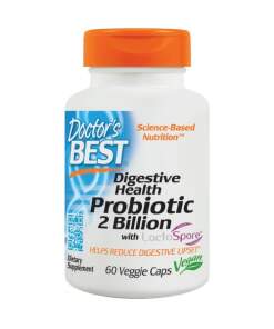 Doctor's Best - Digestive Health Probiotic 2 Billion with LactoSpore 60 vcaps