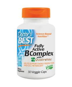 Doctor's Best - Fully Active B-Complex with Quatrefolic- 30 vcaps