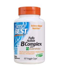 Doctor's Best - Fully Active B-Complex with Quatrefolic - 60 vcaps
