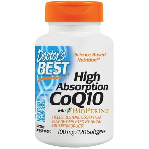 Doctor's Best - High Absorption CoQ10 with BioPerine 100mg - 120 softgels