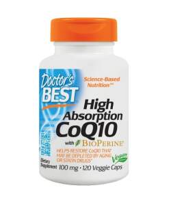 Doctor's Best - High Absorption CoQ10 with BioPerine 100mg - 120 vcaps