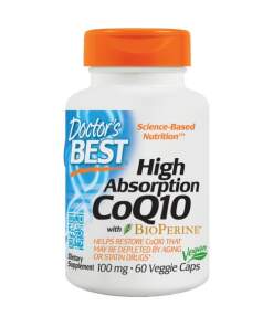 Doctor's Best - High Absorption CoQ10 with BioPerine 100mg - 60 vcaps