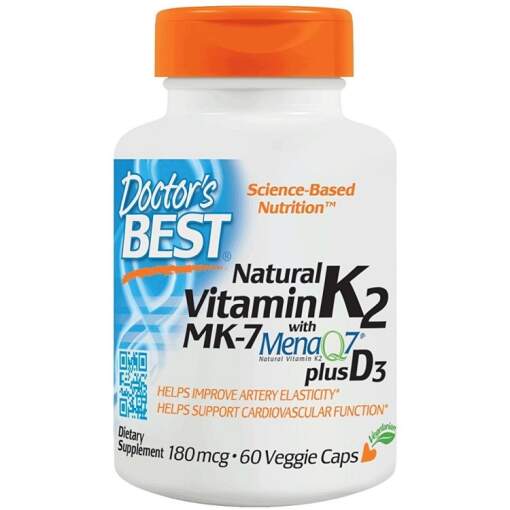 Doctor's Best - Natural Vitamin K2 MK7 with MenaQ7 plus D3
