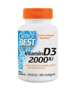 Doctor's Best - Vitamin D3 2000 IU - 180 softgels