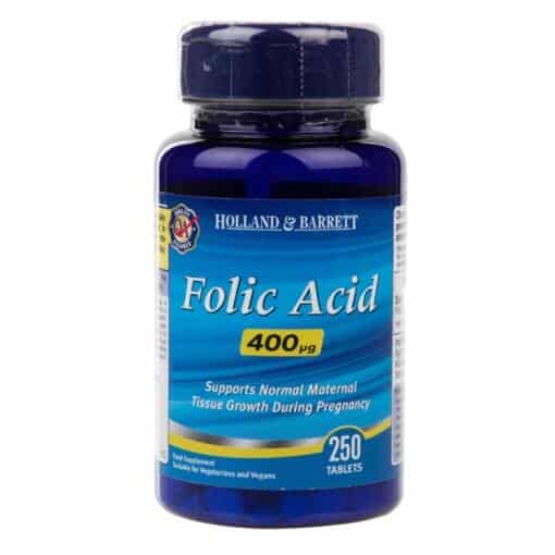 Holland & Barrett - Folic Acid 400mcg - 250 tablets