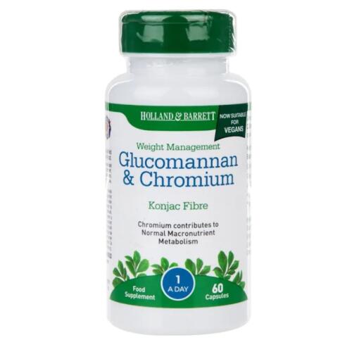 Holland & Barrett - Glucomannan & Chromium 60 caps