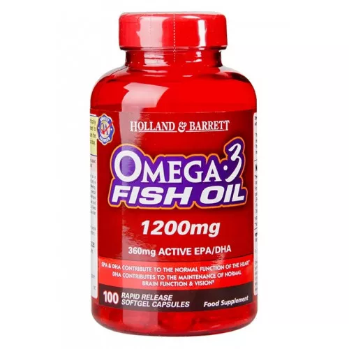 Omega 3 fiskeolie, 1200mg - 100 softgels