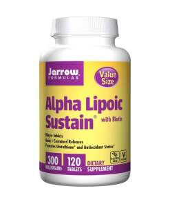 Jarrow Formulas - Alpha Lipoic Sustain 300mg with Biotin - 120 tablets