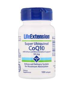 Life Extension - Super Ubiquinol CoQ10 with Enhanced Mitochondrial Support 50mg - 100 softgels