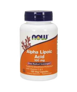 NOW Foods - Alpha Lipoic Acid with Vitamins C & E 100mg - 120 vcaps