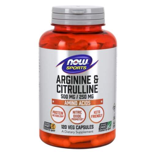 NOW Foods - Arginine & Citrulline - 120 vcaps