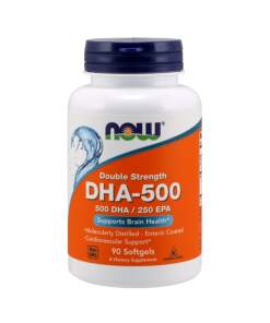 NOW Foods - DHA-500 500 DHA / 250 EPA - 90 softgels