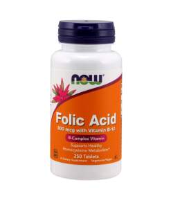 NOW Foods - Folic Acid with Vitamin B12