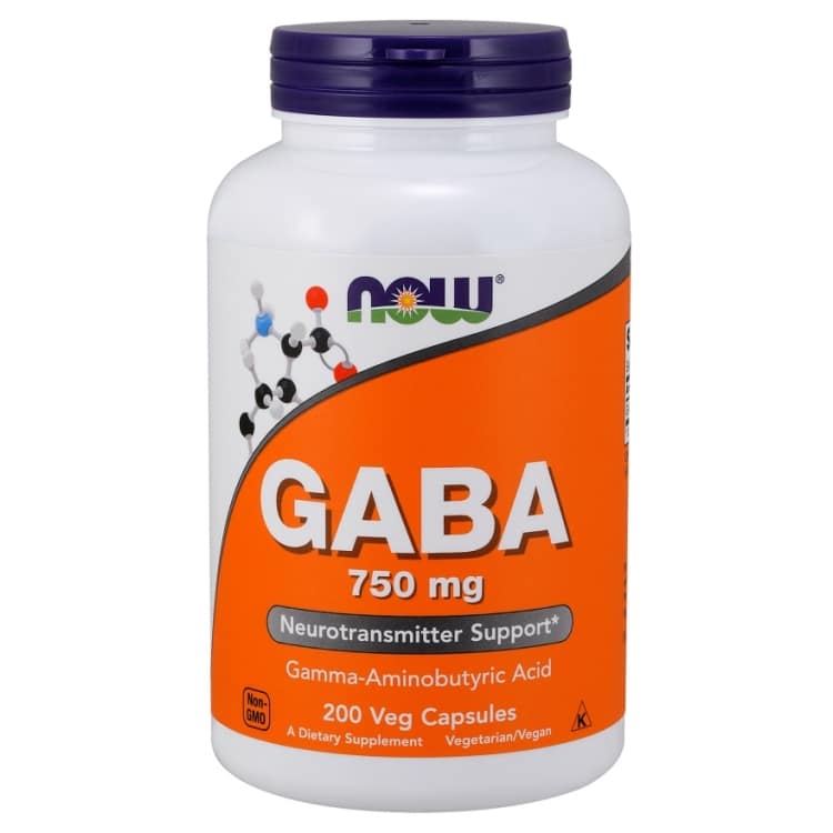 GABA, 750 mg - 200 vegetabilske kapsler