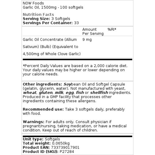 1500mg - 100 softgels