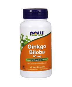 NOW Foods - Ginkgo Biloba 60mg - 60 vcaps