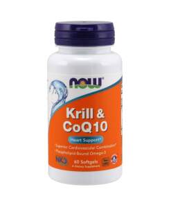 NOW Foods - Krill & CoQ10 60 softgels