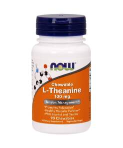 NOW Foods - L-Theanine with Inositol and Taurine 90 chewables