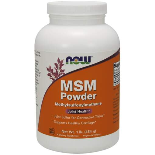 NOW Foods - MSM Methylsulphonylmethane Powder - 454 grams
