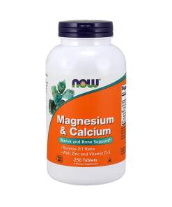 NOW Foods - Magnesium & Calcium with Zinc and Vitamin D3 250 tablets