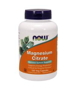 NOW Foods - Magnesium Citrate 400mg - 120 vcaps