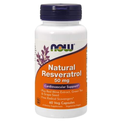NOW Foods - Natural Resveratrol with Red Wine Extract