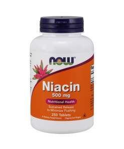 NOW Foods - Niacin 500mg - 250 tablets