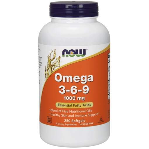 NOW Foods - Omega 3-6-9 1000mg - 250 softgels