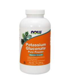 NOW Foods - Potassium Gluconate Pure Powder - 454 grams
