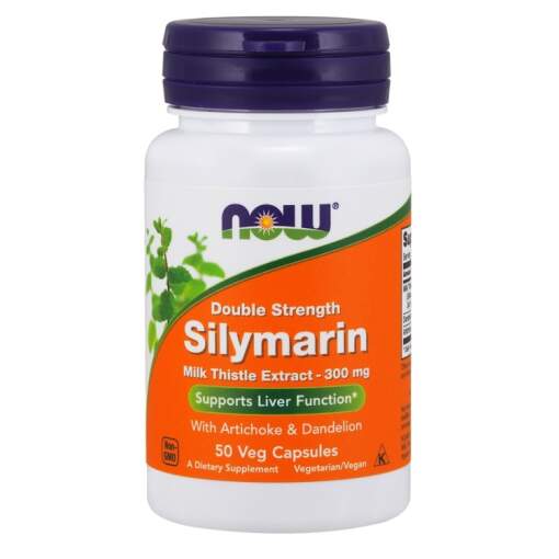 NOW Foods - Silymarin with Artichoke & Dandelion 300mg - 50 vcaps