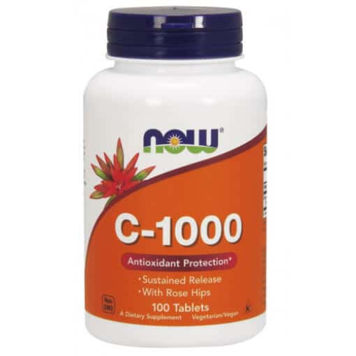 NOW Foods - Vitamin C-1000 with Rose Hips - Susteined Release - 250 tablets