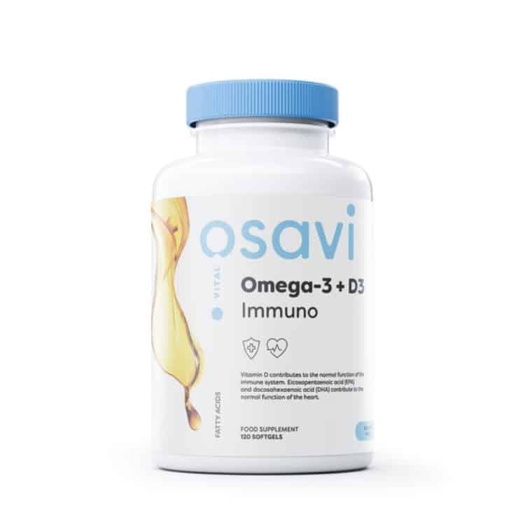 Omega-3 + D3 Immuno, Citron - 120 bløde kapsler