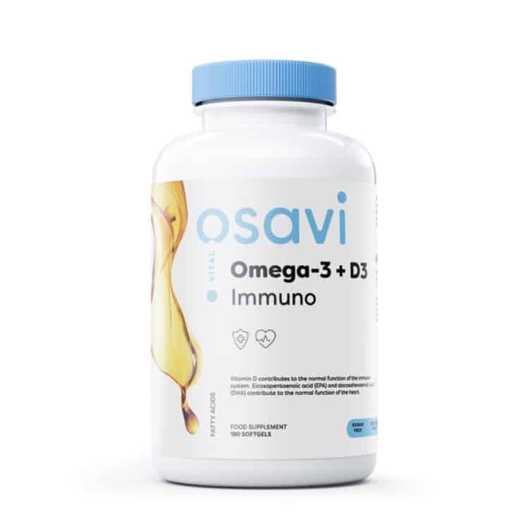 Omega-3 + D3 Immuno, Citron - 180 bløde kapsler