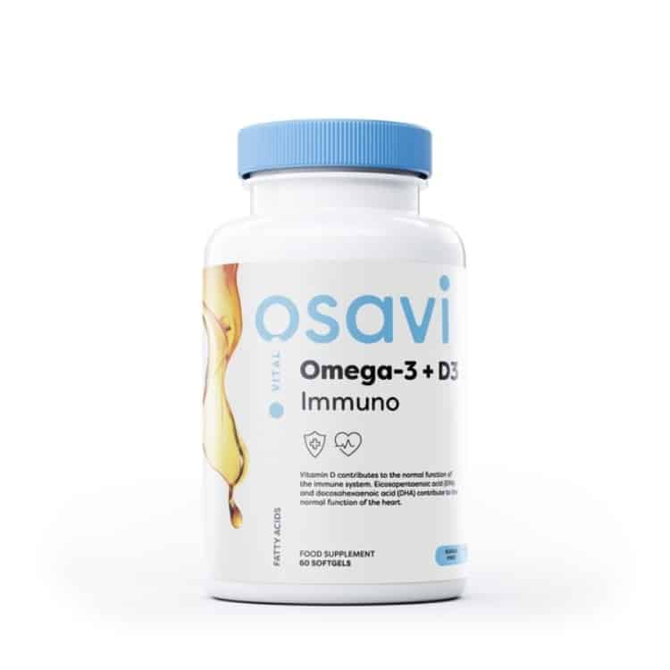 Omega-3 + D3 Immuno, Citron - 60 bløde kapsler