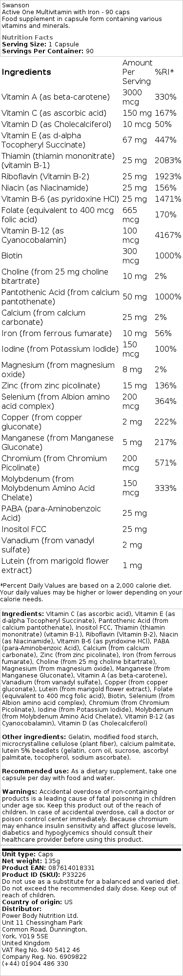 Multi med jern - 90 kapsler - Billede 2