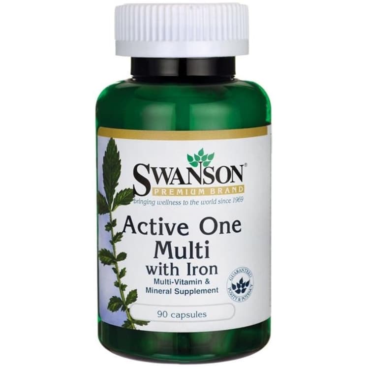 Swanson - Active One Multivitamin with Iron 90 caps