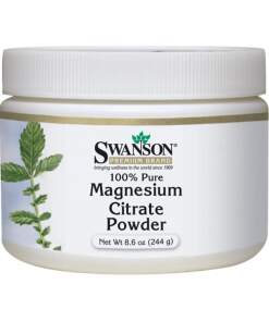 Swanson - Magnesium Citrate 100% Pure Powder - 244 grams