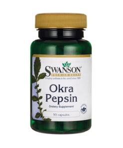 Swanson - Okra Pepsin - 90 caps