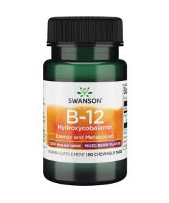Swanson - Vitamin B-12 (Hydroxycobalamin) 60 sublingual tabs