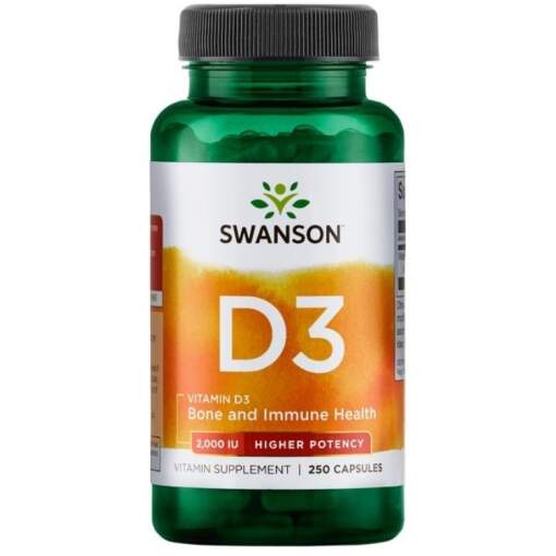 Swanson - Vitamin D-3 2000 IU Higher Potency - 250 caps