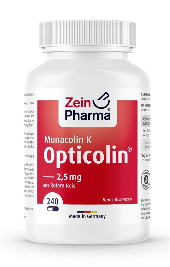 Monacolin K Opticolin - 240 vegetabilske kapsler