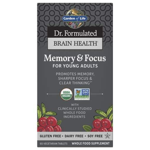 Dr. formulerede hukommelse og fokus til unge voksne 60 tabletter