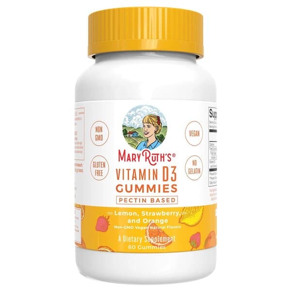 Vitamin D3 gummier, citron, jordbær og appelsin - 60 stk