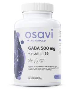 GABA 500mg + Vitamin B6 - 120 vcaps